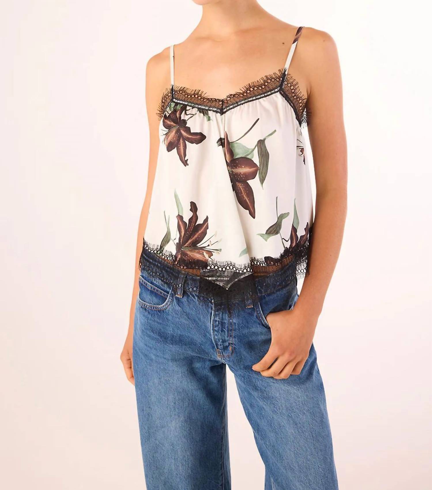 Misa Los Angeles - Cecile Spaghetti Strap Top