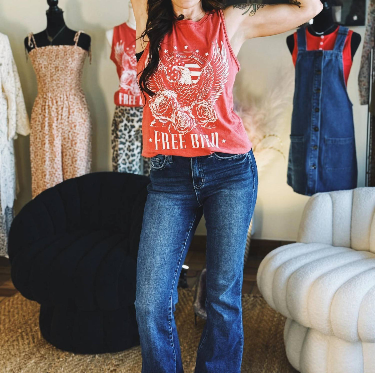 Hrt & Luv - The Free Bird Graphic Tank