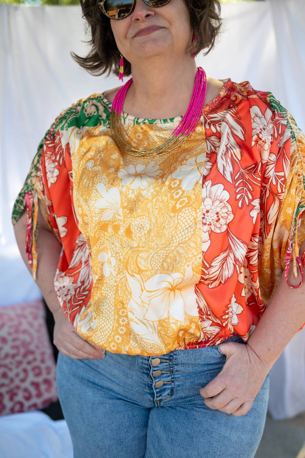 Flying Tomato - Printed Woven Top