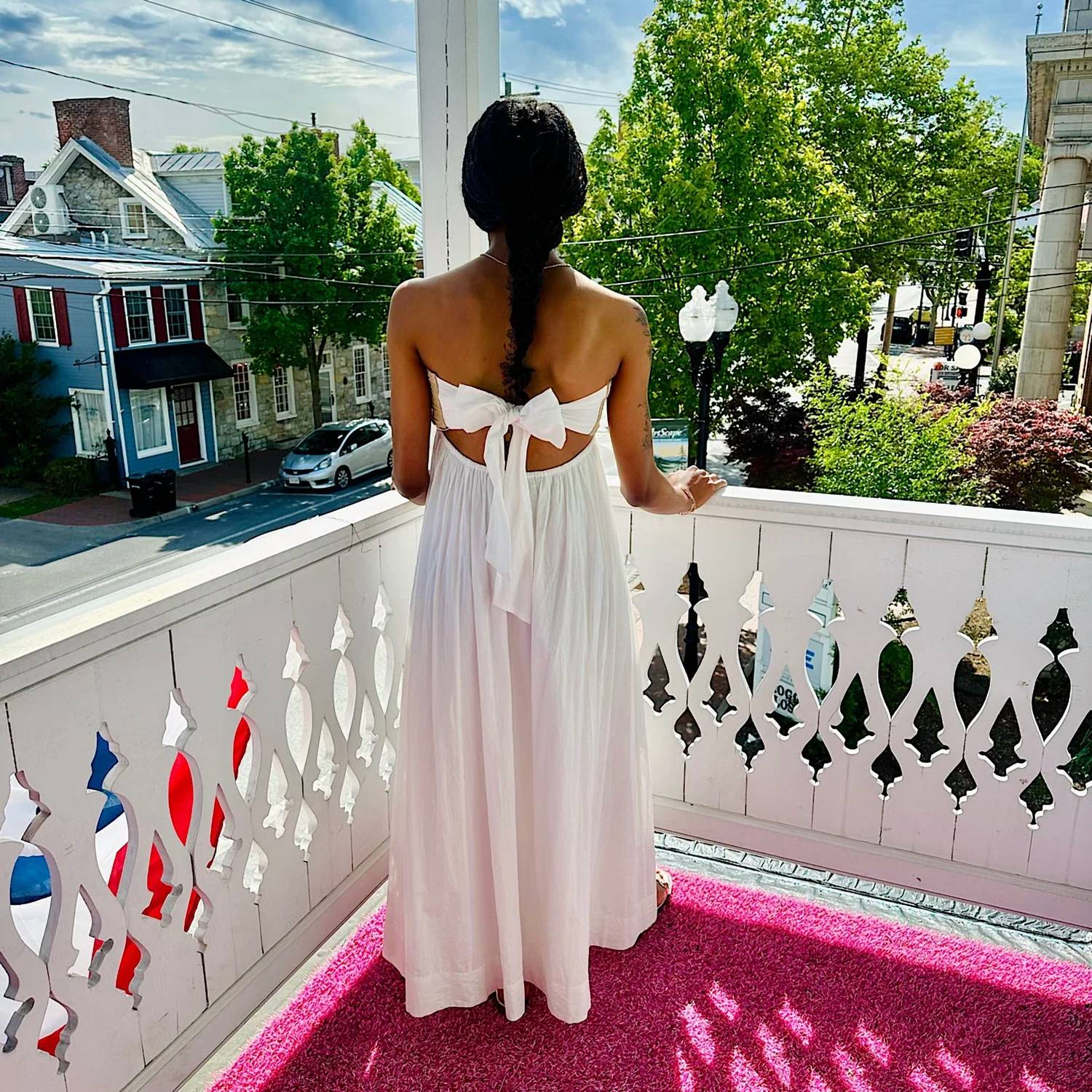 Show Me Your Mumu - Dockside Voile Twisted Rope Maxi Dress