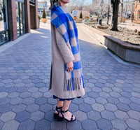 Rails Women's Oslo Scarf in cobalt camel - women's scarf - alternate view