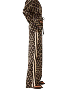 Shona Joy - SILK CONTRAST RELAXED PANTS
