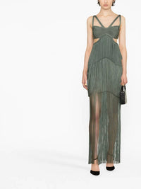 Herve Leger - Tiered Fringe Maxi Gown