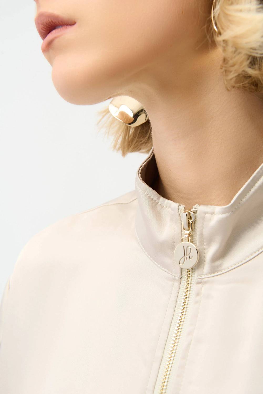 Joseph Ribkoff - Satin Boxy Blouson Jacket