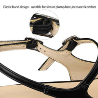 C.Paravano Women's Slingback Square Toe Flats in black - women's flats - alternate view