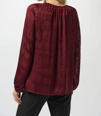 Joseph Ribkoff - Burnout Blouse