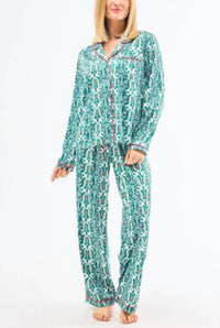 Mary Square - Long Sleeve And Pants Pajama Set