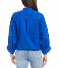 Karen Kane - Lace Trim Drawstring Top