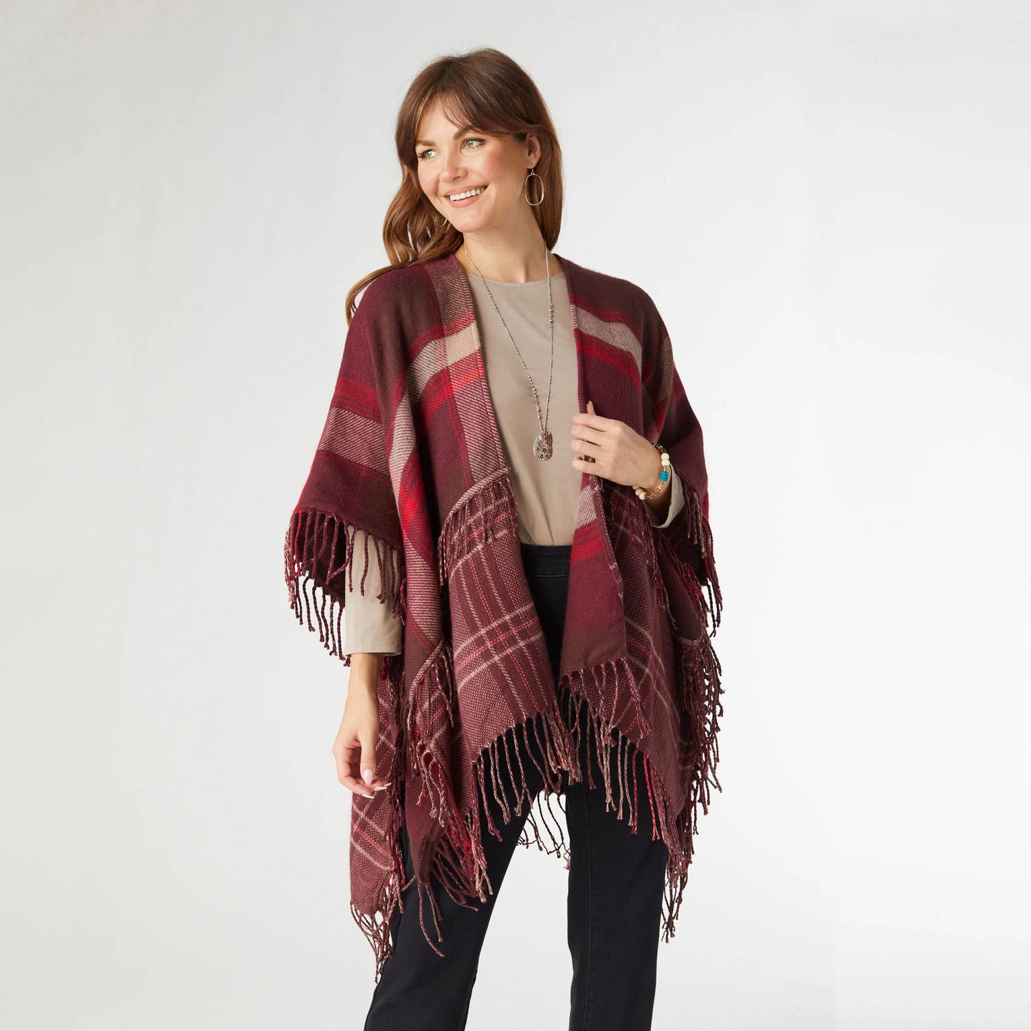 Coco + Carmen - Brooke Cardigan With Double Fringe