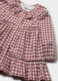 Mayoral - Girl's Gingham Long Sleeve Dress