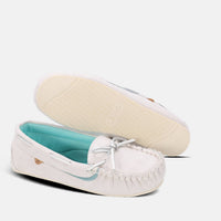 Lamo Women's Selena Moccasin in pale grey - women's shoe - view 8