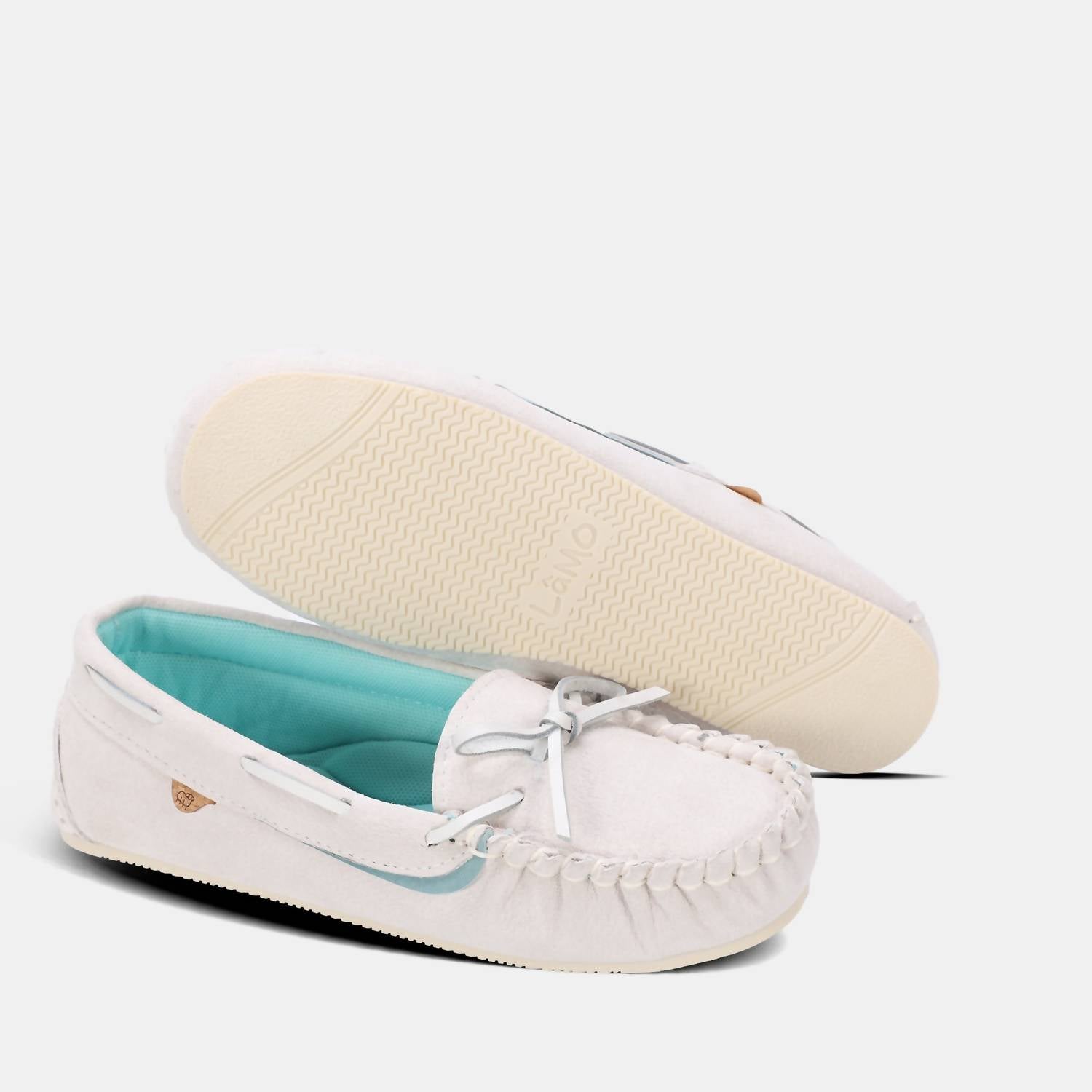 Lamo Women's Selena Moccasin in pale grey - women's shoe - view 8