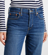 Re/Done - Stove Pipe Mid Rise Straight Leg Jeans