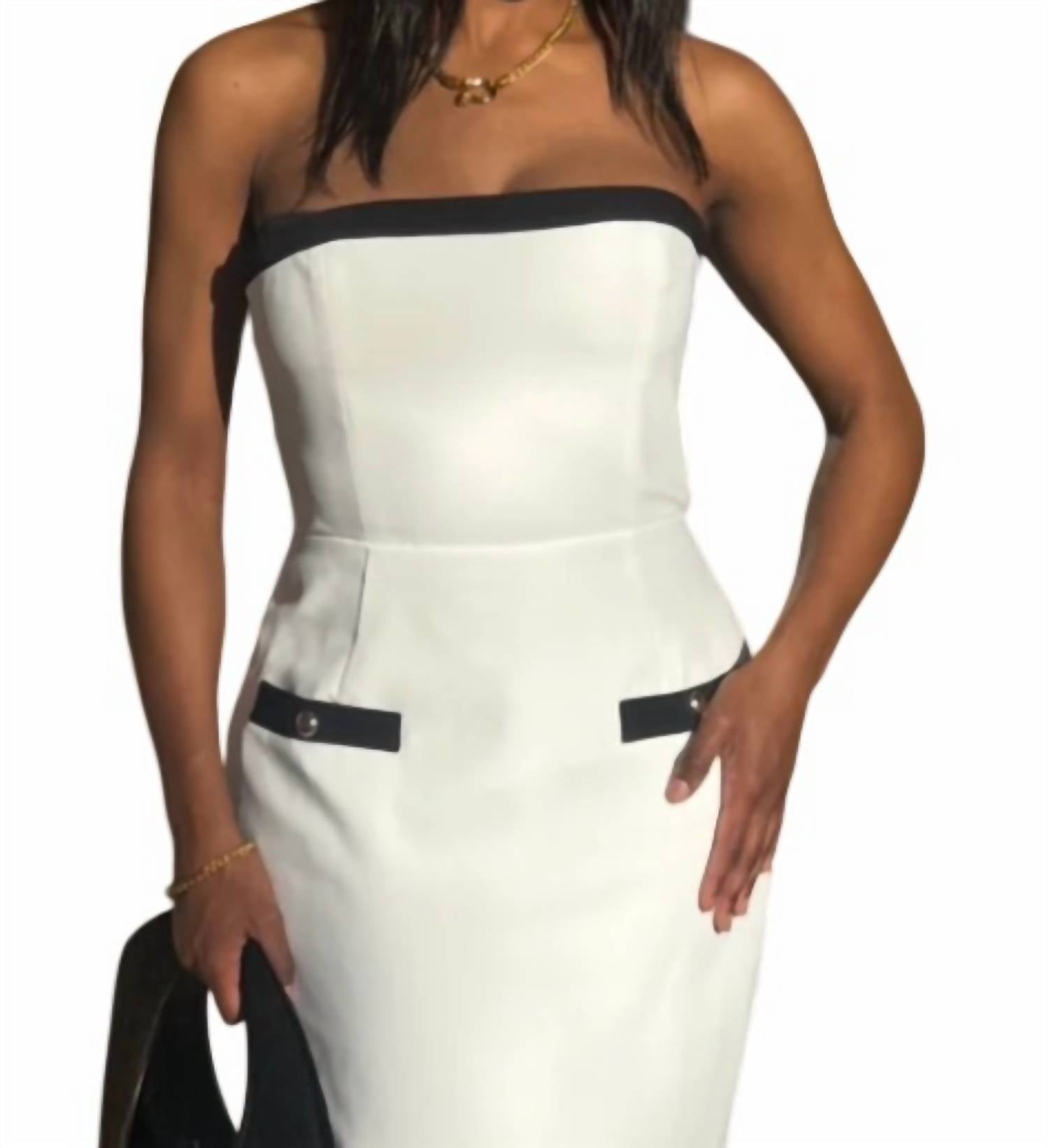 Amanda Uprichard - Strapless Martini Midi Dress