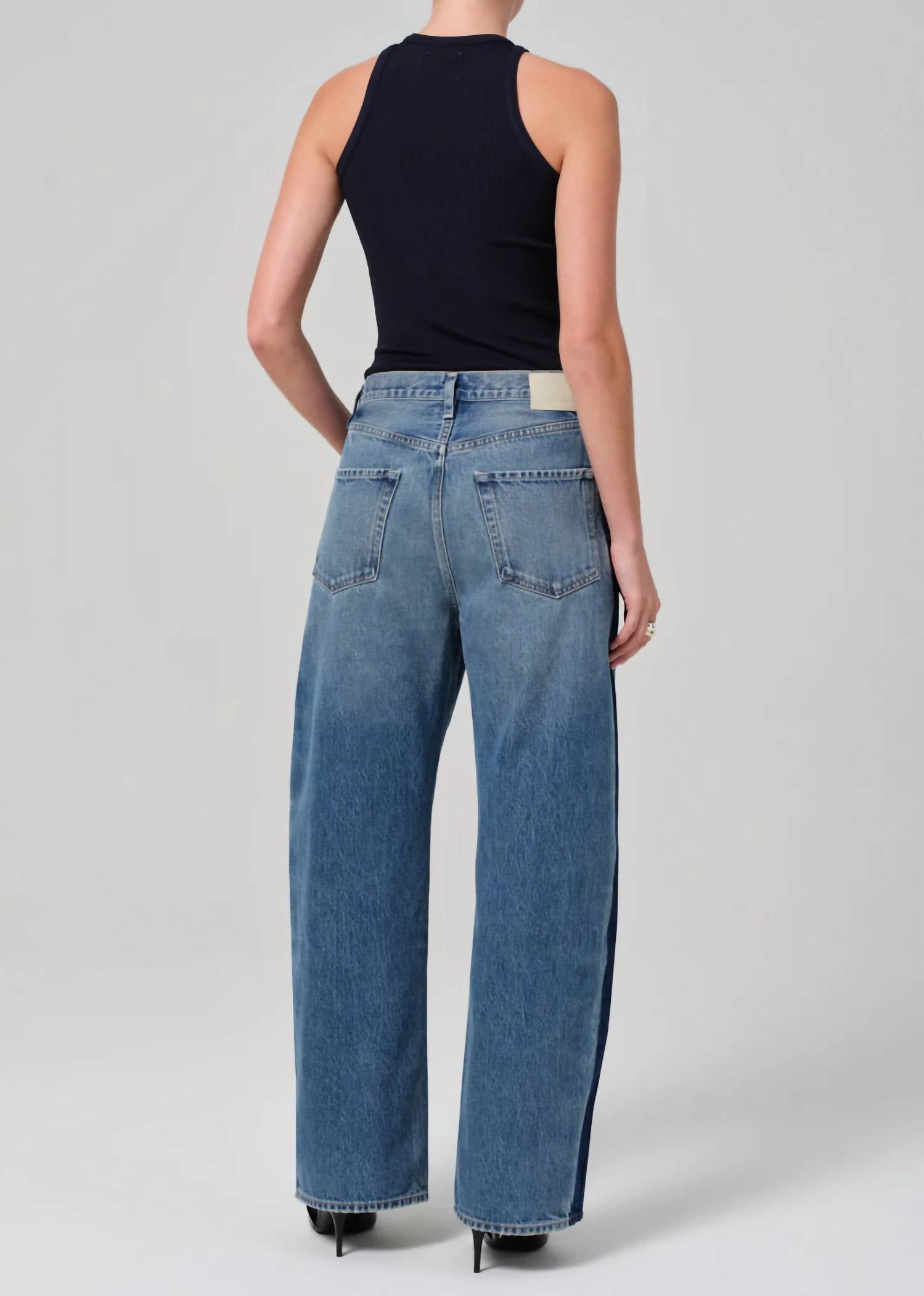 Citizens Of Humanity - Ayla Baggy Tuxedo Stripe Jeans