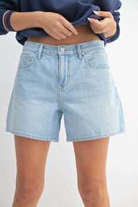 Just Black Denim - Lightweight Longer Length Shorts