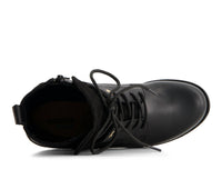 Andrea - Women's Leather Lace Up Ankle Booties