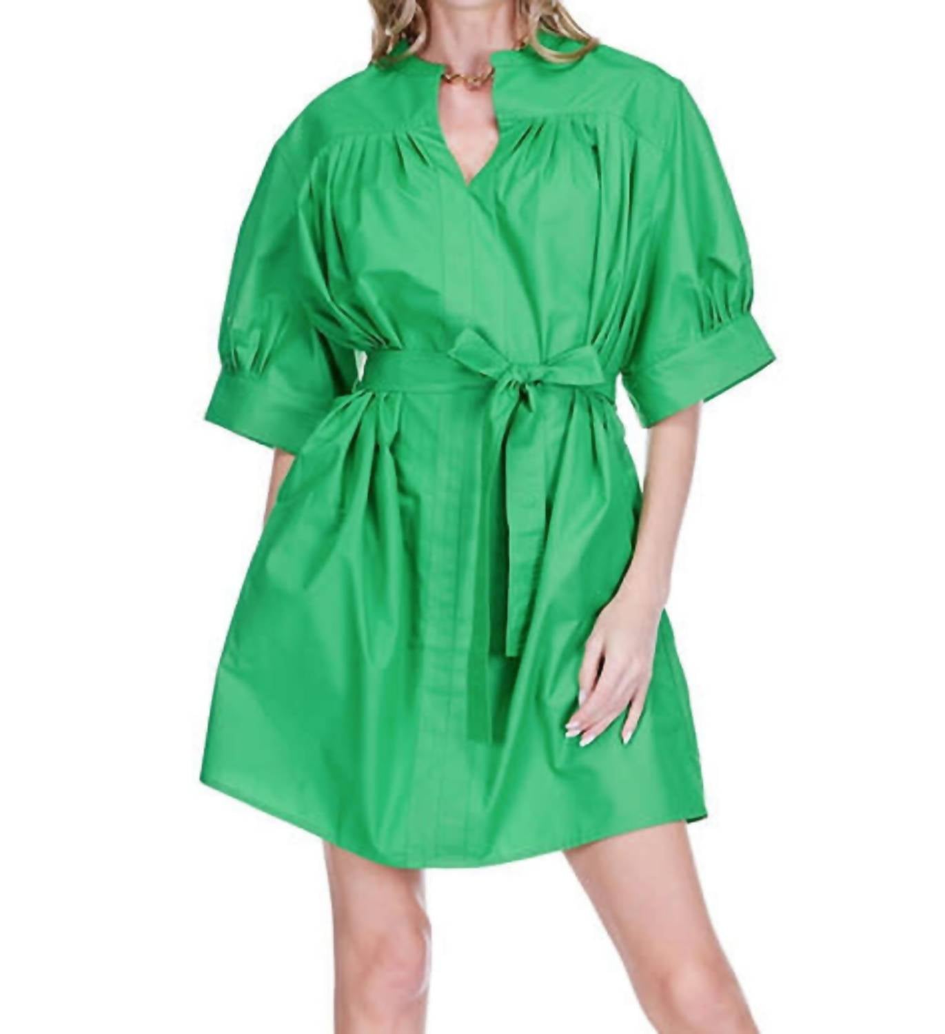 Joy Joy - Pleated Over Mini Dress
