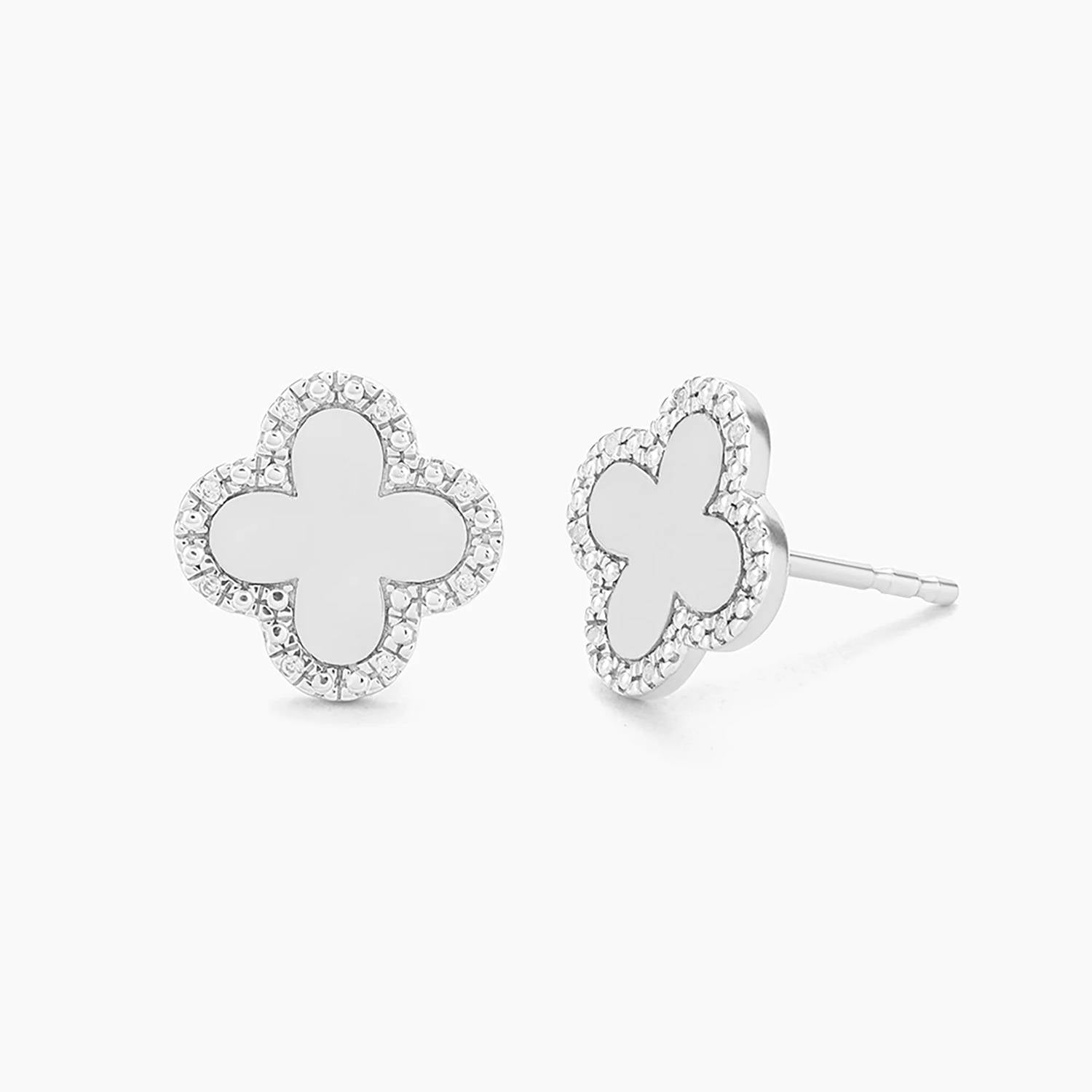 Ella Stein - Women's Classic Bloom Clover Stud Earrings
