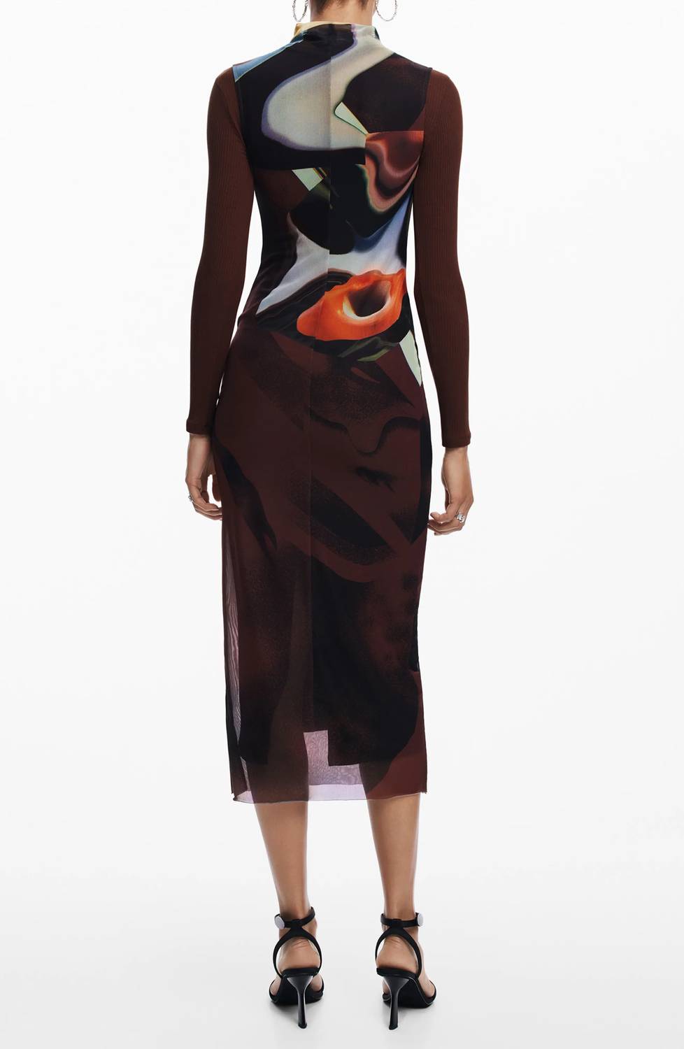 Desigual - Lincoln Long Sleeve Rib Bodycon Dress