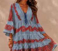 Mystery Resort - Asteria Embroidered Mini Dress