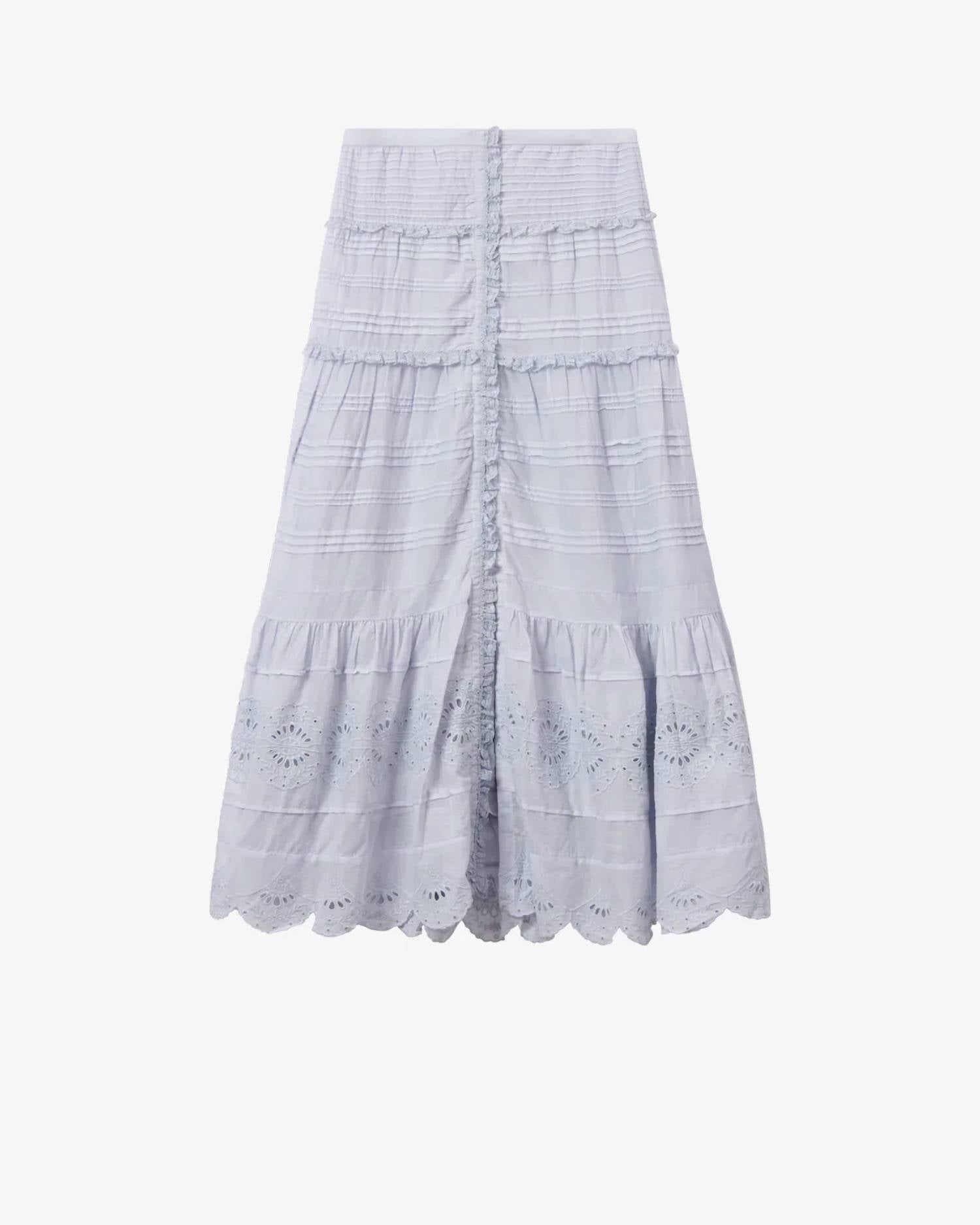 Isabel Marant - Paoline Frilly Floral Lace Skirt