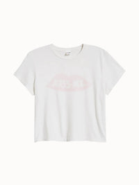 Re/Done - Women's 50s Boxy "kiss Me" Tee