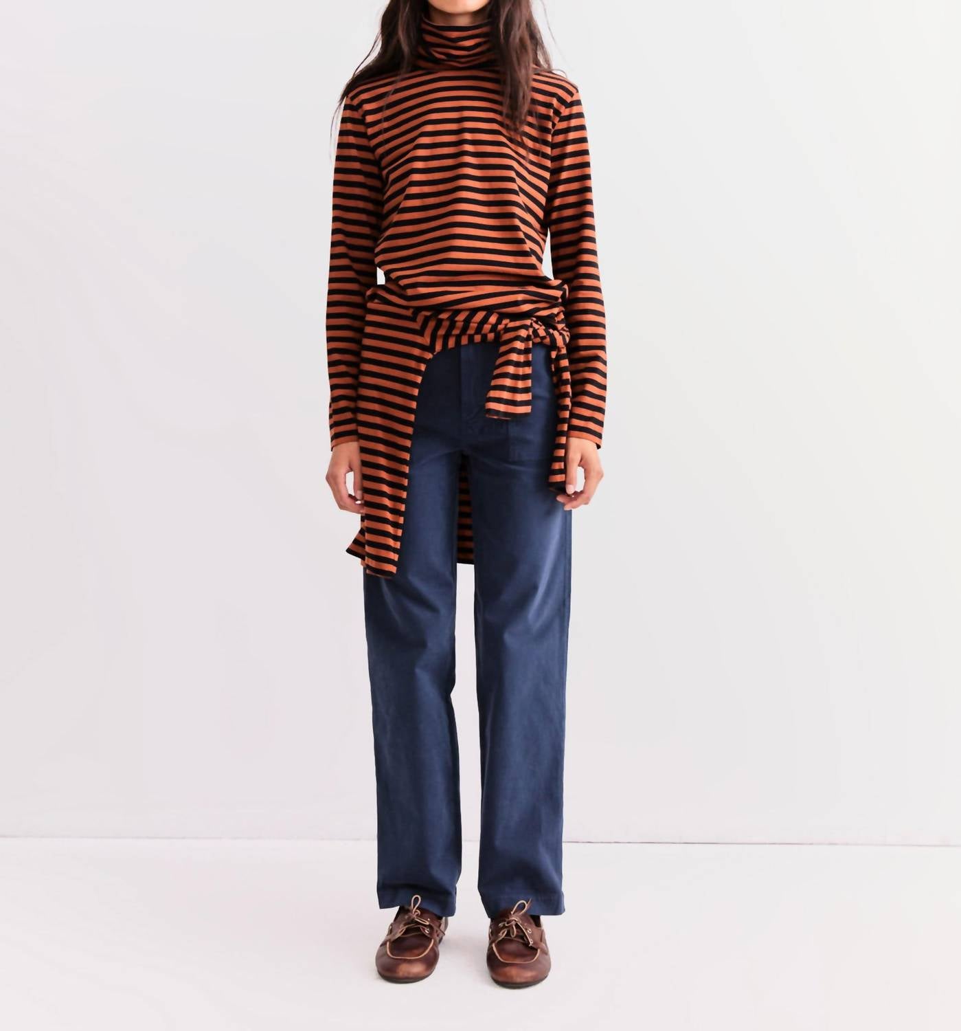 Kule - Stripe Turtleneck Top