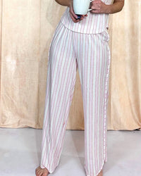 Pj Salvage - Stripe Loved Straight Pants