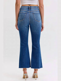 Cello - High Rise Crop Flare Jeans