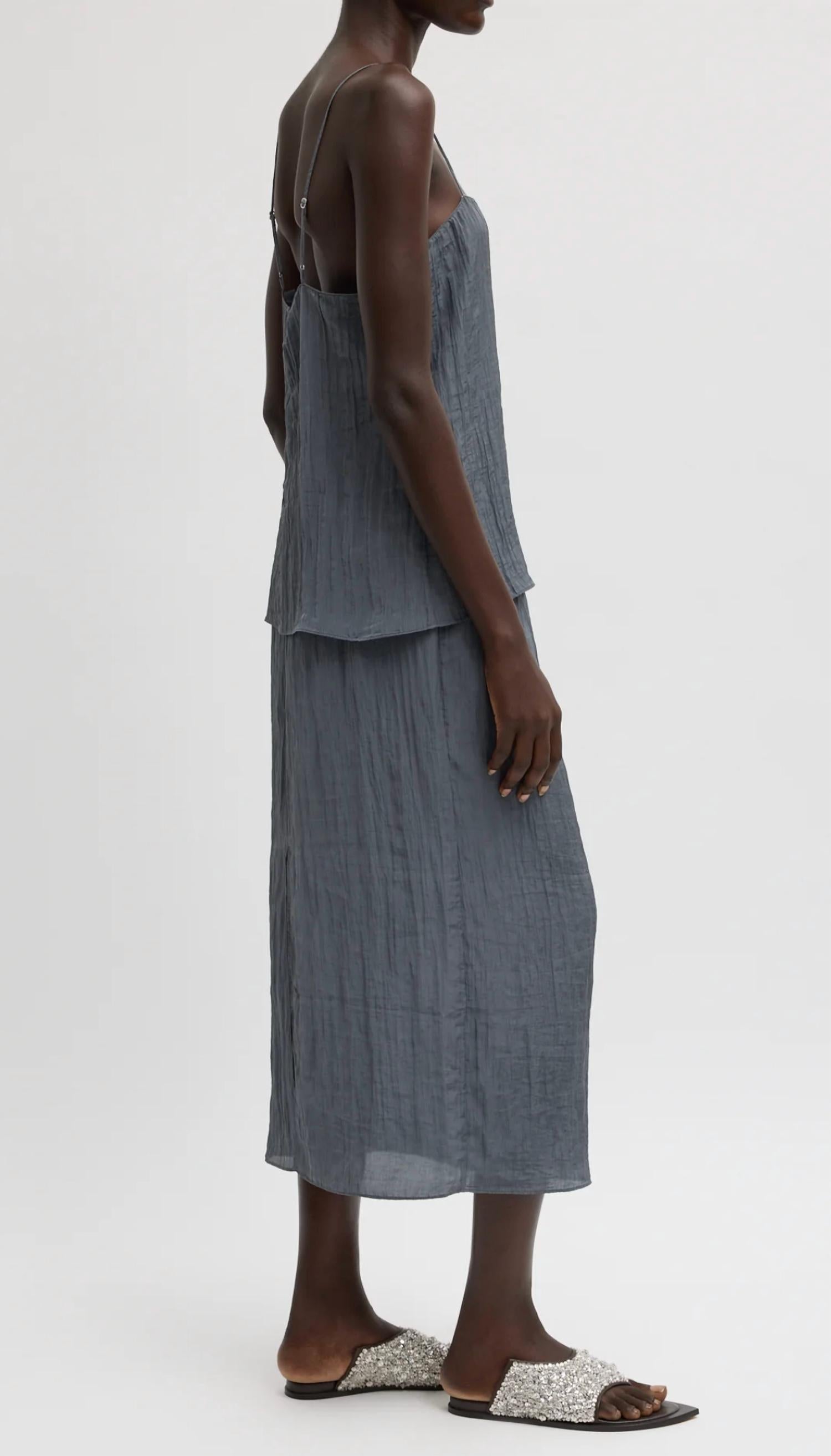 Tibi - Crinkle Slip Skirt