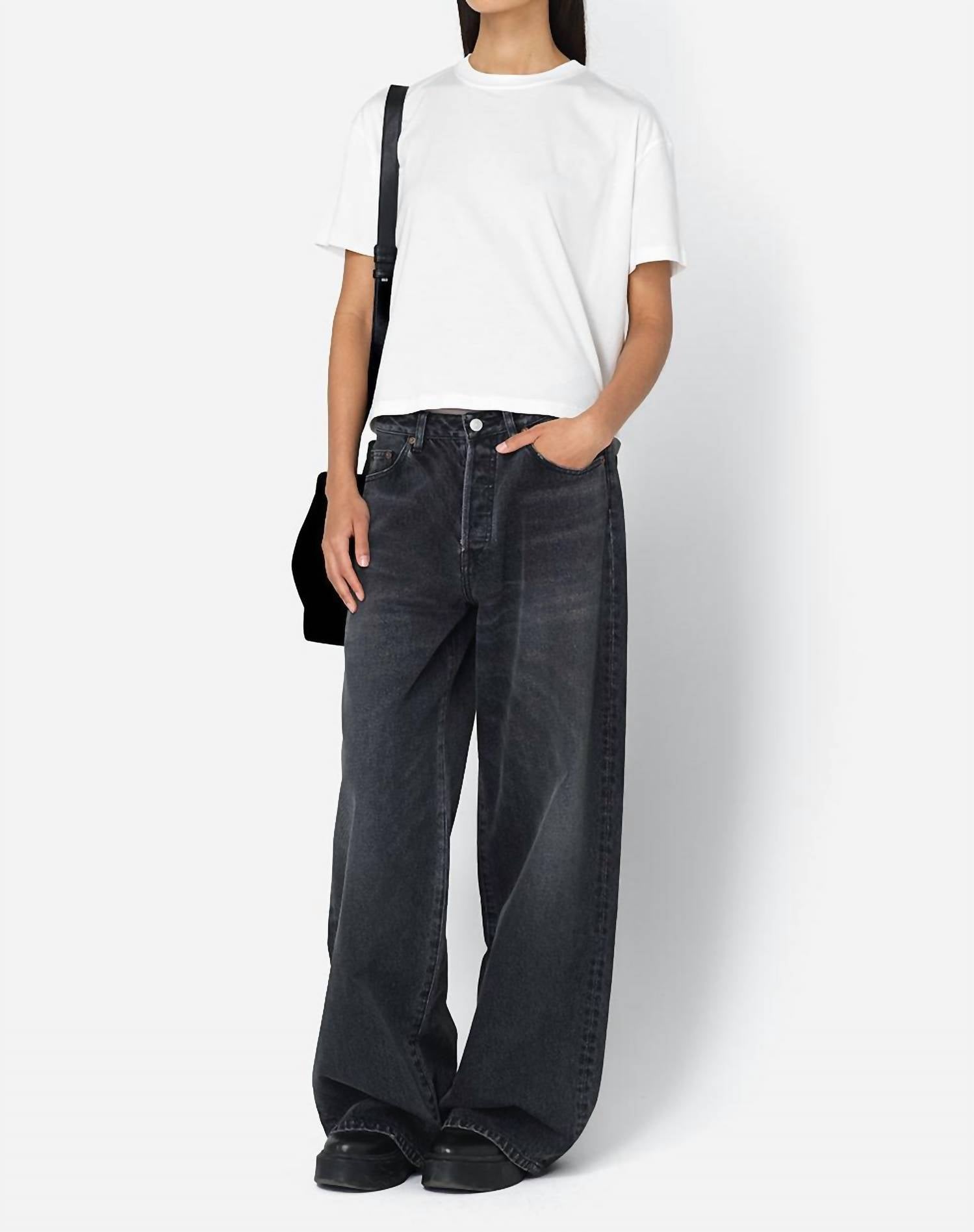 John Elliott - Nova Mid Rise Wide Leg Denim Jeans