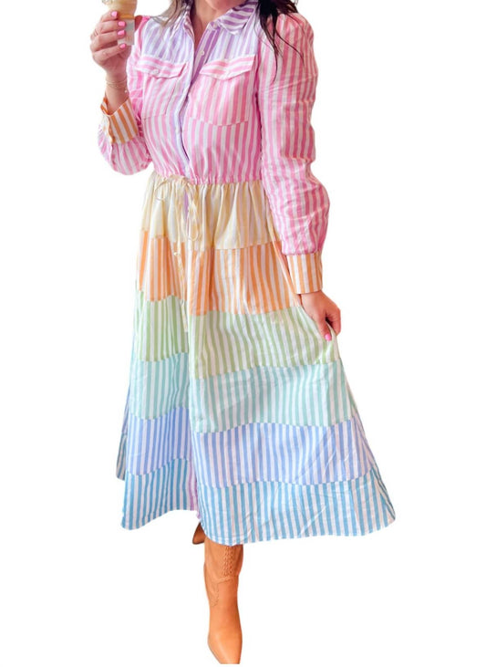 English Factory - Moxie Stripe Dress