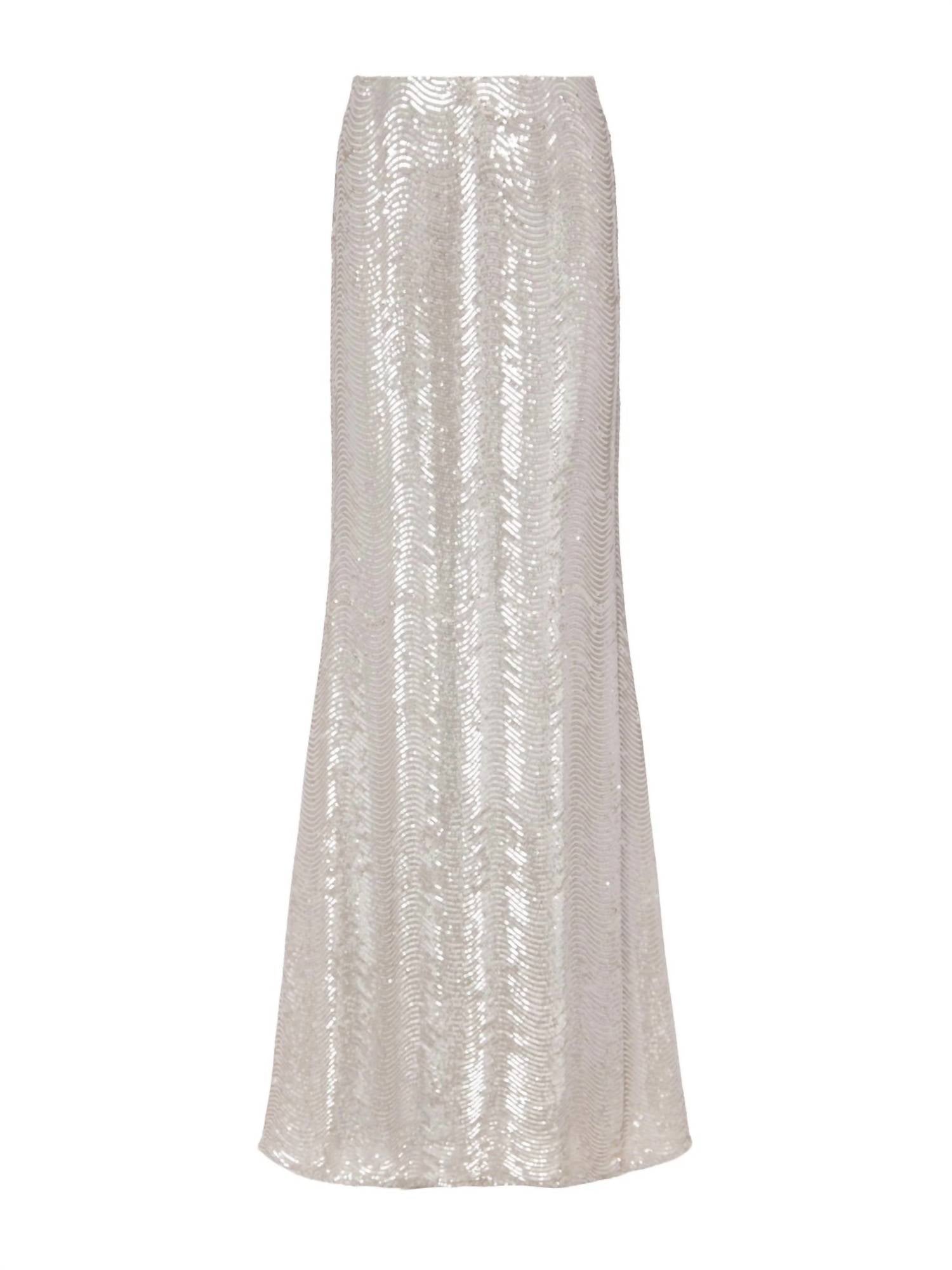 L'Agence - Zeta Sequin Long Skirt