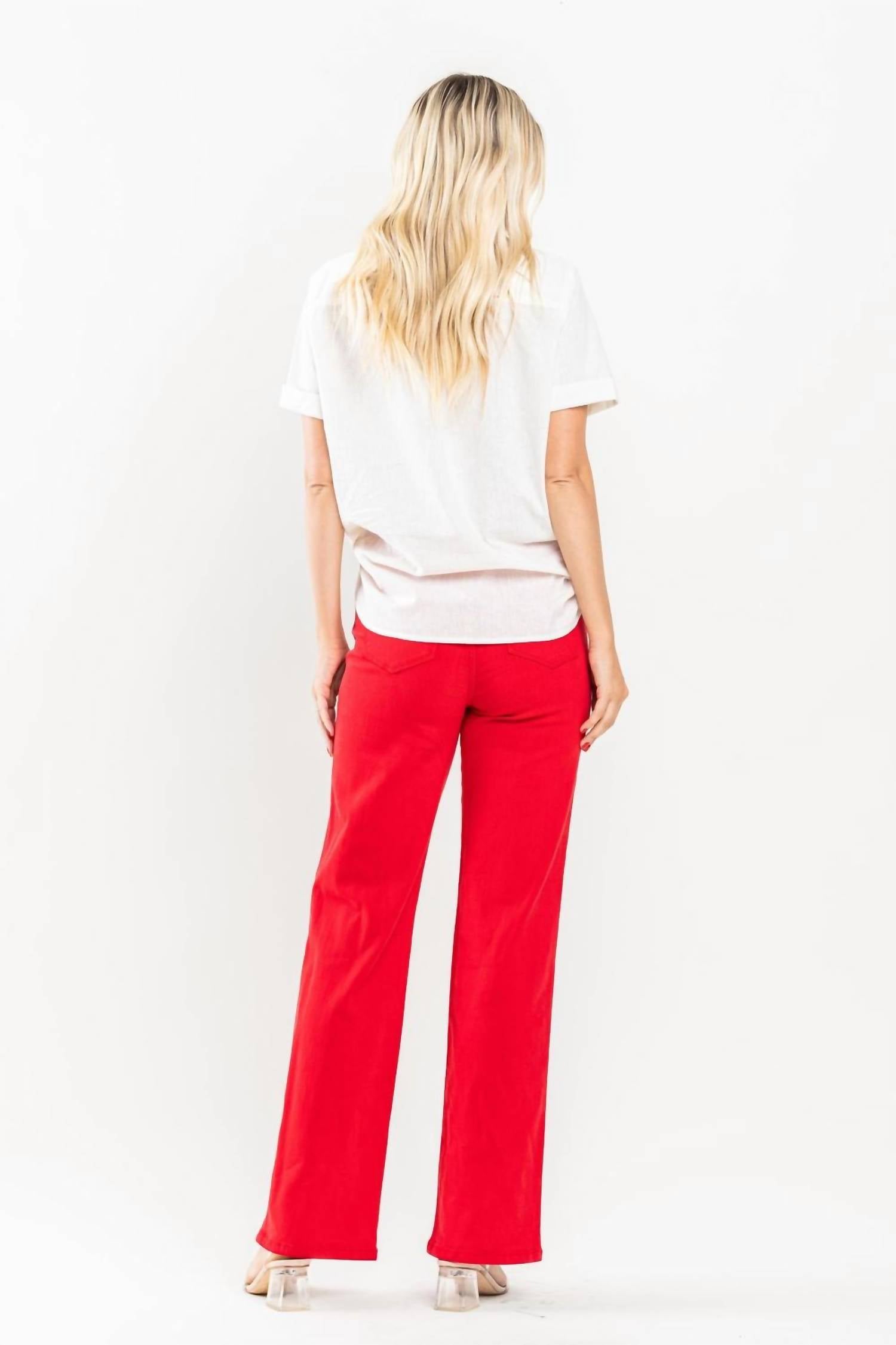Judy Blue - High Waist Non-distressed Straight Jeans