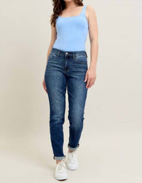Judy Blue - Core Cuffed Slim Fit Jeans