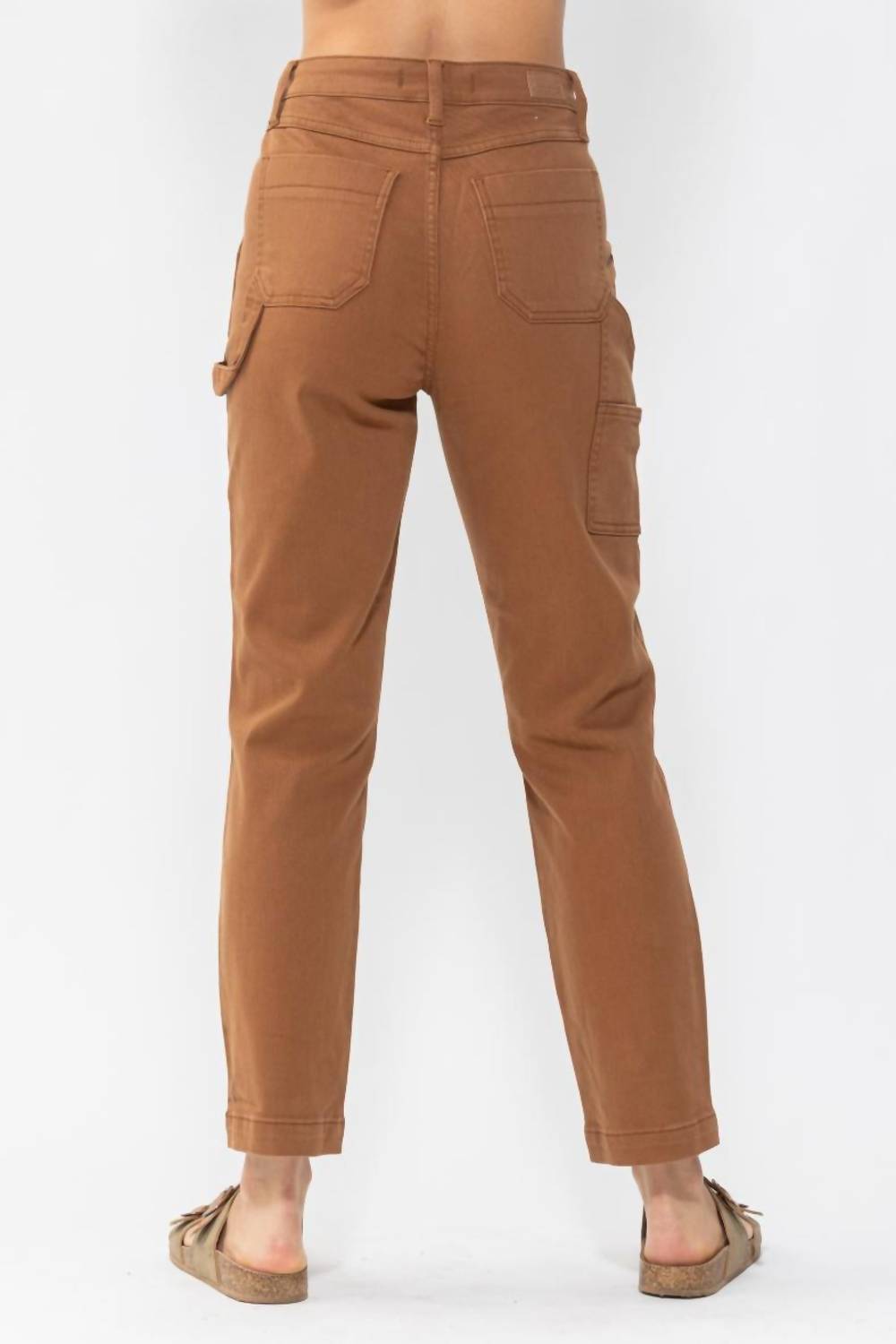 Judy Blue High Waist Utility Slim Fit Jeans in brown - women's jeans - view 4