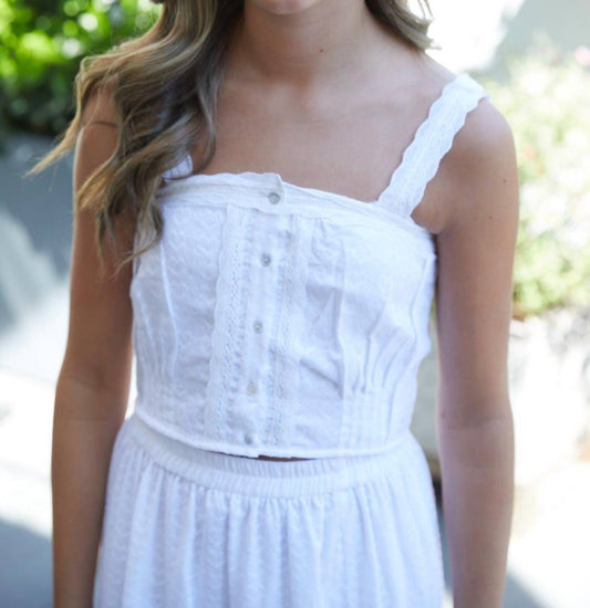 Theme - Tween's Skylar Heart Lace Tank Top