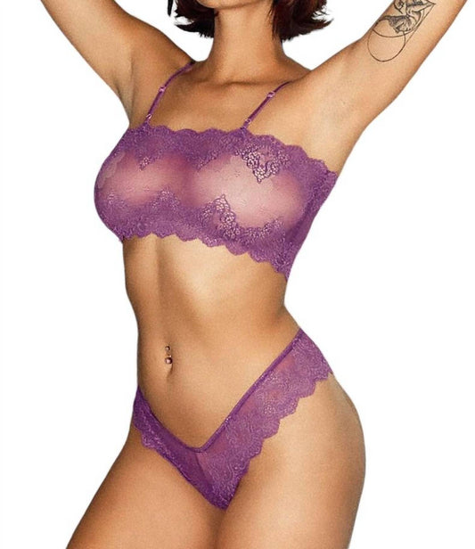 Only Hearts - So Fine Lace Brazilian Bikini Top