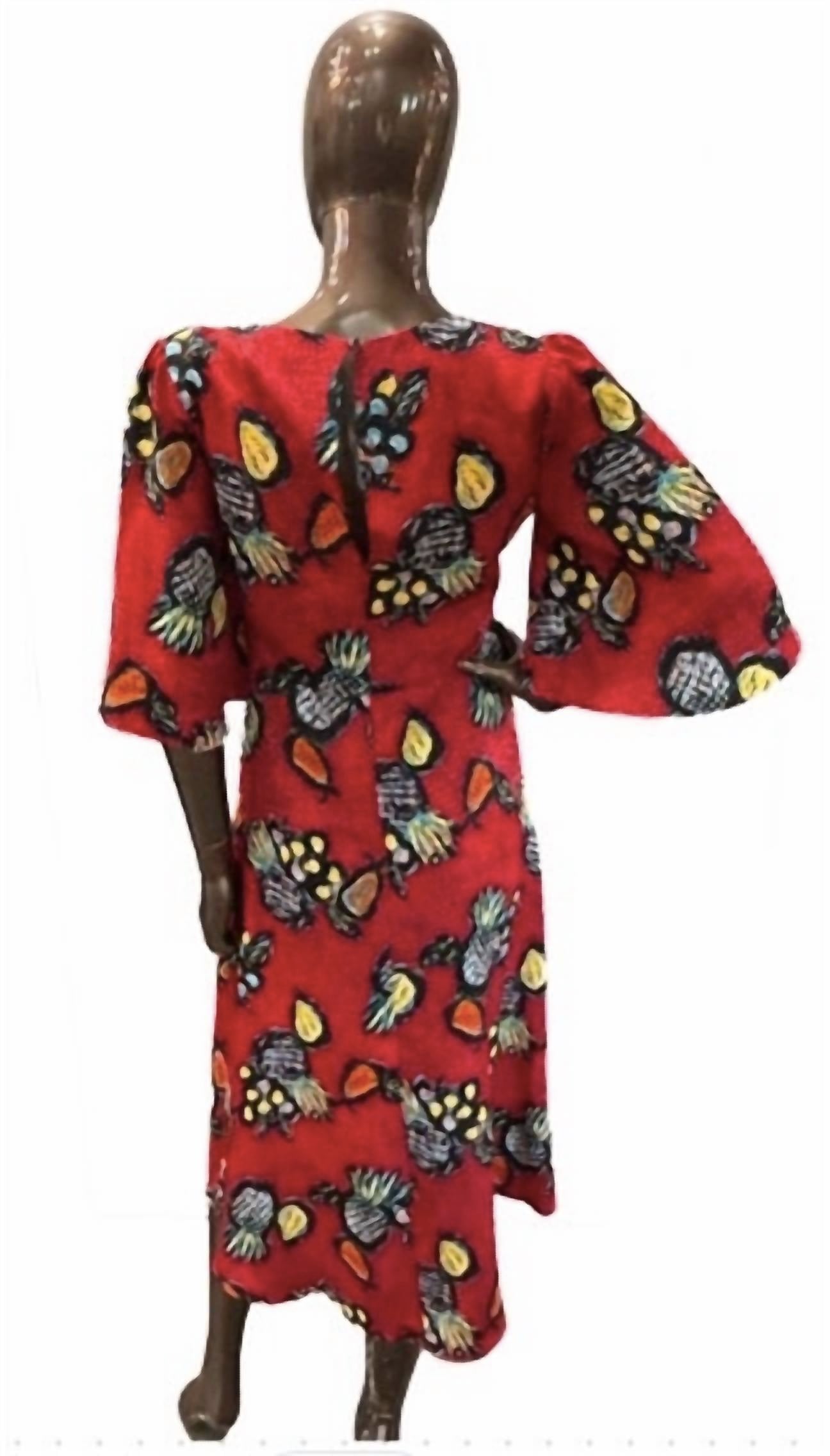 Traffic People - Multicolored Midi Dress