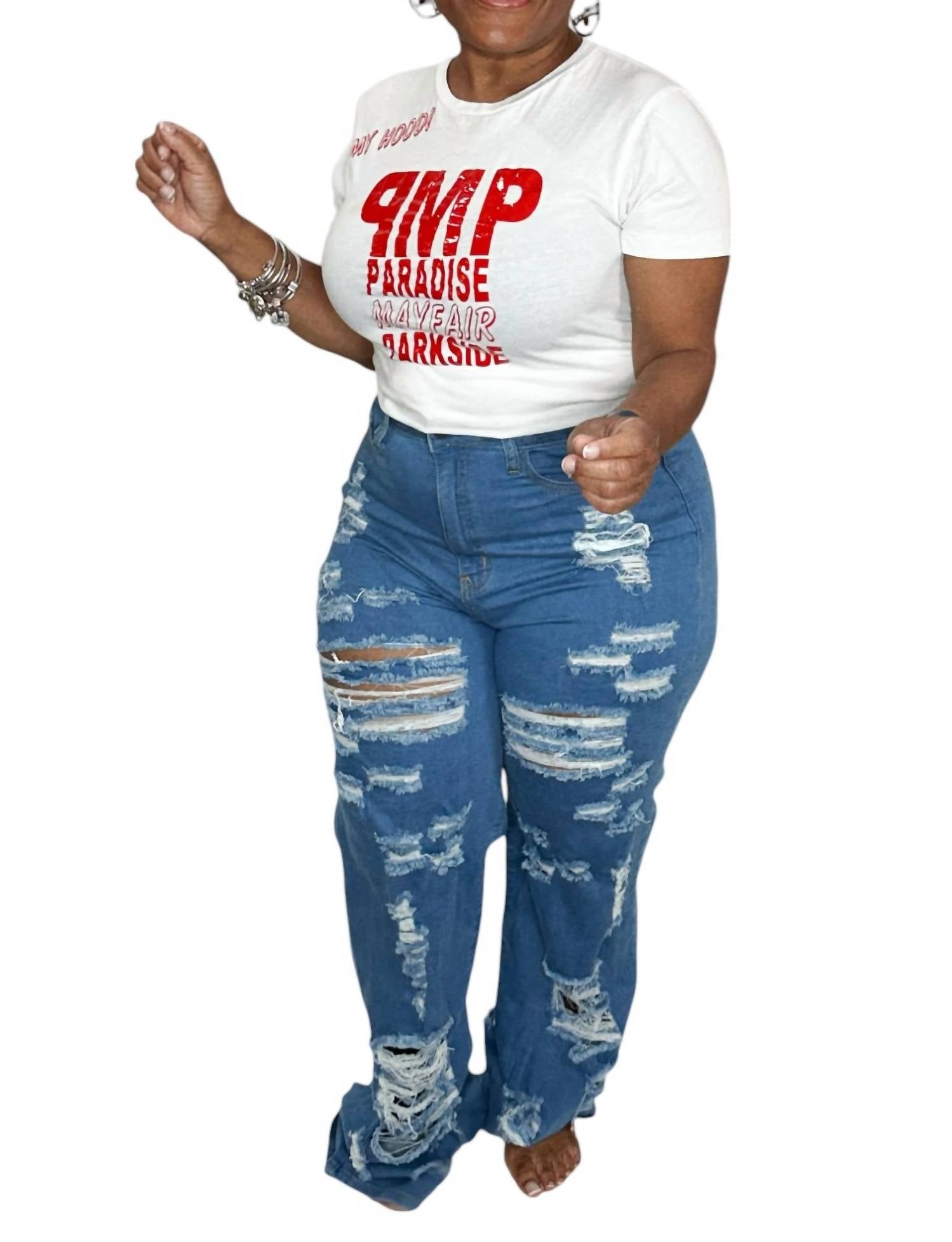 Loverly Fit - Distressed Jeans