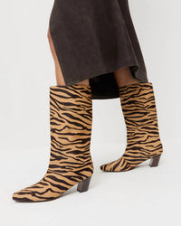 Loeffler Randall - Women's Cleo Zebra Mid-calf Boot