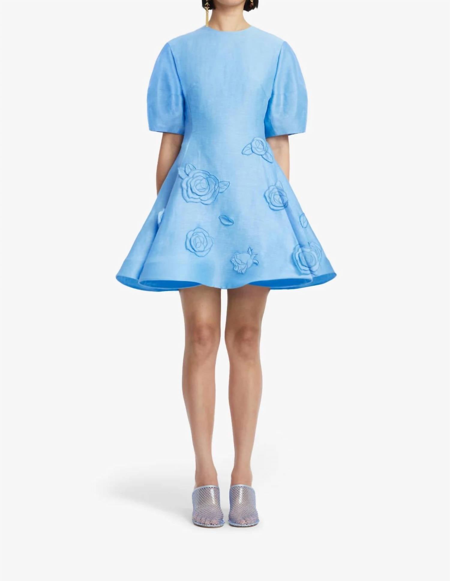 Leo Lin - Simona Appliqué Mini Dress