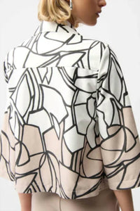 Joseph Ribkoff - Patterned Moto Jacket