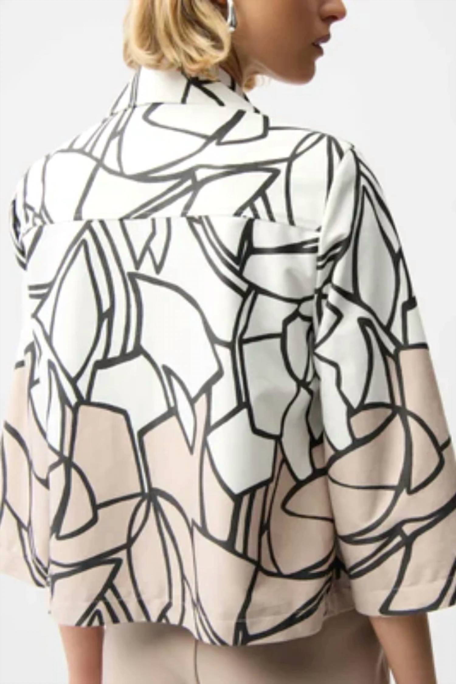 Joseph Ribkoff - Patterned Moto Jacket