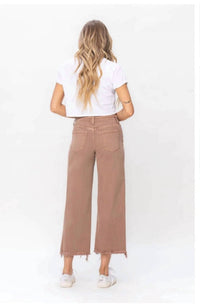 Vervet By Flying Monkey - Cropped Wide Leg Jeans
