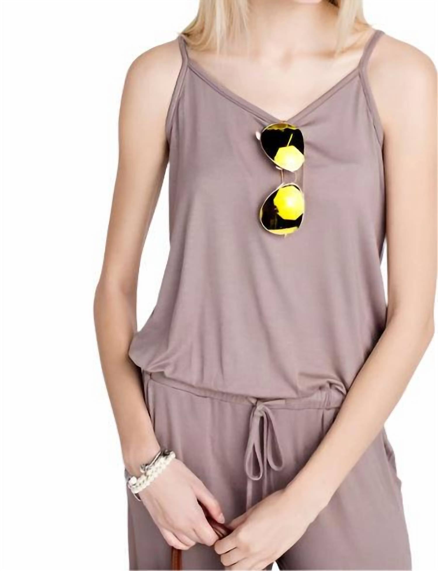 12Pm By Mon Ami - Soft Solid Jumpsuit