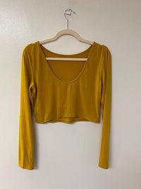 Peach Love - Long Sleeve Crop Top