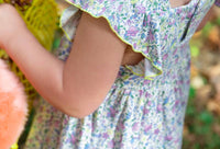 Magnetic Me - Square Neck Ruffle Sleeve Dress