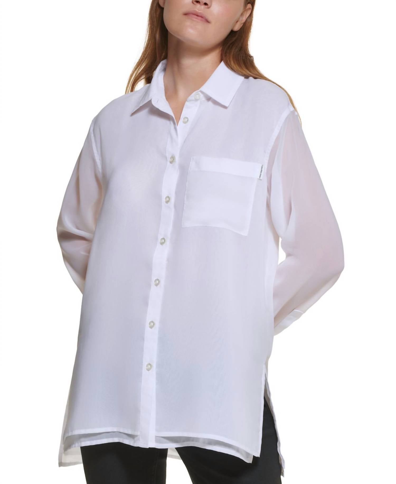 Calvin Klein - Women's Double-Layer Shirt